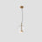 Vintage LED Pendant Light Gold-Toned Metal Detail