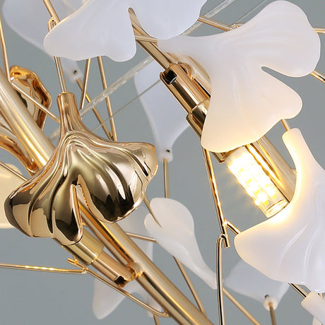 Ceramic Chandelier Side View Detail