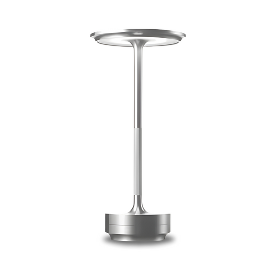 Square wooden base LED table lamp variant