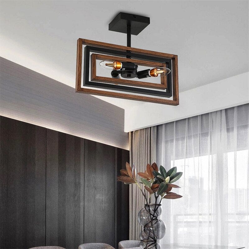 Rowan Wood Chandelier for Dining Room