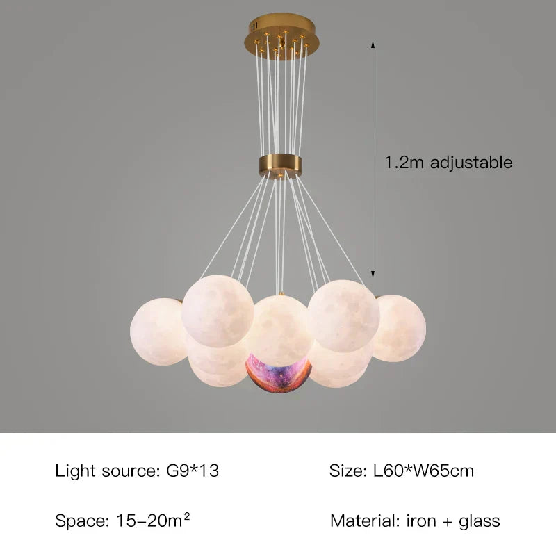 easy to clean glass pendant lamp