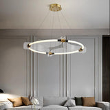 Circular LED Chandelier Detail