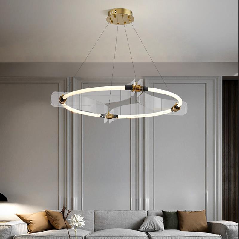 Circular LED Chandelier Detail