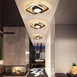 NovaGlow White Iron Flush Mount Ceiling Light for Bedroom