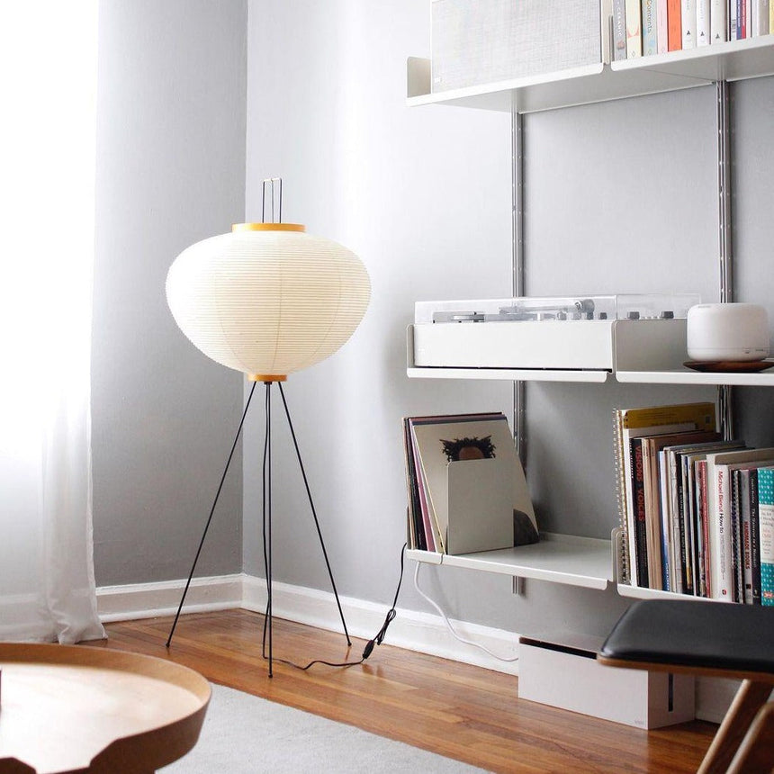 Kazumi Rice Paper Floor Lamp by OpalDwell Soft Ambient Glow OpalDwell