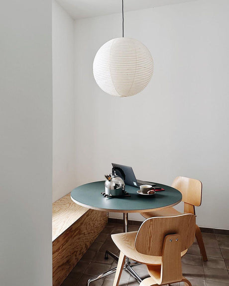 Kirei Studio Pendant Light Akari Inspired Mid Century Lamp OpalDwell