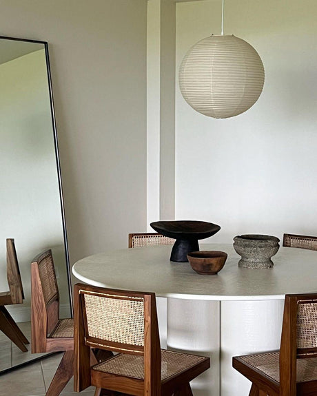 Kirei Studio Pendant Light Akari Inspired Mid Century Lamp OpalDwell