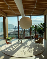 Kirei Studio Pendant Light Akari Inspired Mid Century Lamp OpalDwell