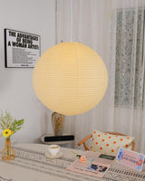 Kirei Studio Pendant Light Akari Inspired Mid Century Lamp OpalDwell