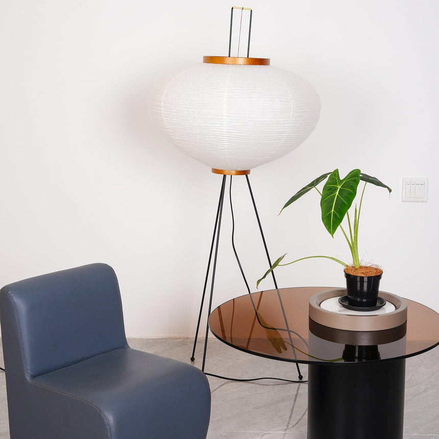 Japanese-Inspired Floor Lamp for Bedroom Decor
