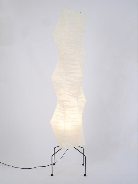 Kazumi Rice Paper Floor Lamp by OpalDwell Soft Ambient Glow OpalDwell