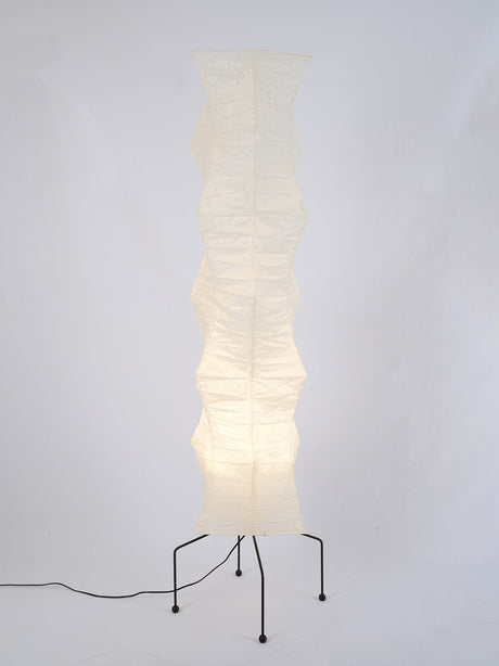 Kazumi Rice Paper Floor Lamp by OpalDwell Soft Ambient Glow OpalDwell