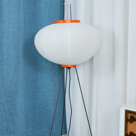 Kazumi Rice Paper Floor Lamp by OpalDwell Soft Ambient Glow OpalDwell