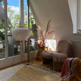 Kazumi Rice Paper Floor Lamp by OpalDwell Soft Ambient Glow OpalDwell