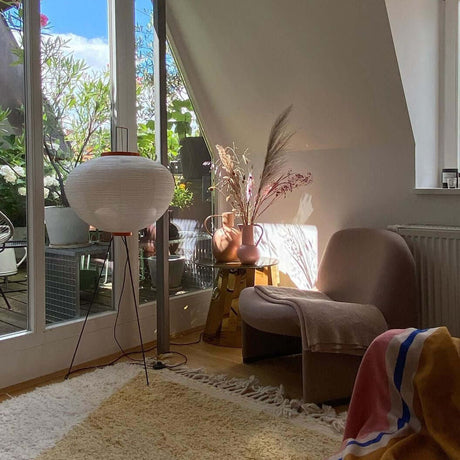 Kazumi Rice Paper Floor Lamp by OpalDwell Soft Ambient Glow OpalDwell