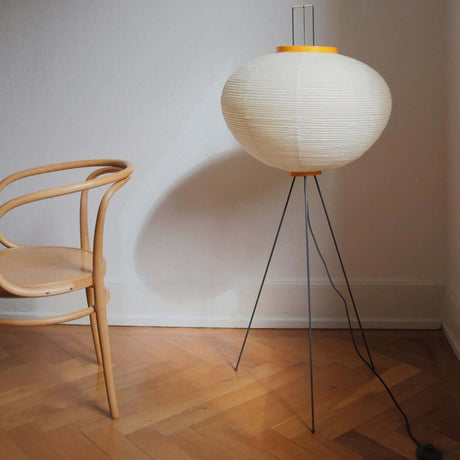 Kazumi Rice Paper Floor Lamp by OpalDwell Soft Ambient Glow OpalDwell