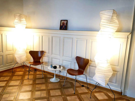 Kaze Rice Paper Floor Lamp - Japanese-Inspired Ambient Glow OpalDwell