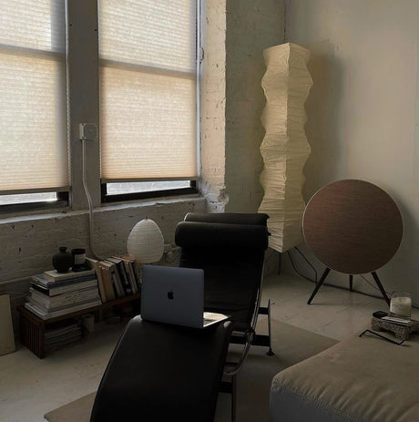 Kazumi Rice Paper Floor Lamp by OpalDwell Soft Ambient Glow OpalDwell