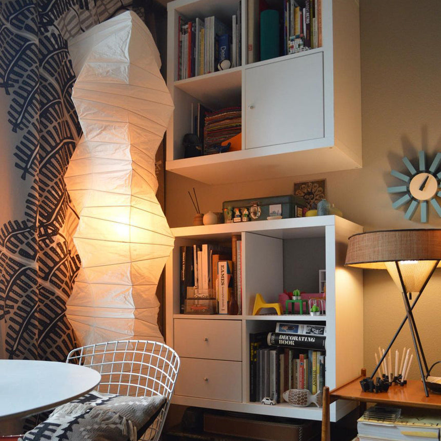 Kaze Rice Paper Floor Lamp - Japanese-Inspired Ambient Glow OpalDwell
