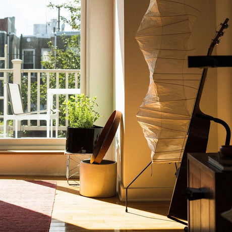 Kaze Rice Paper Floor Lamp - Japanese-Inspired Ambient Glow OpalDwell