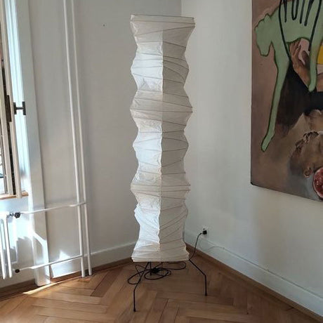 Kazumi Rice Paper Floor Lamp by OpalDwell Soft Ambient Glow OpalDwell