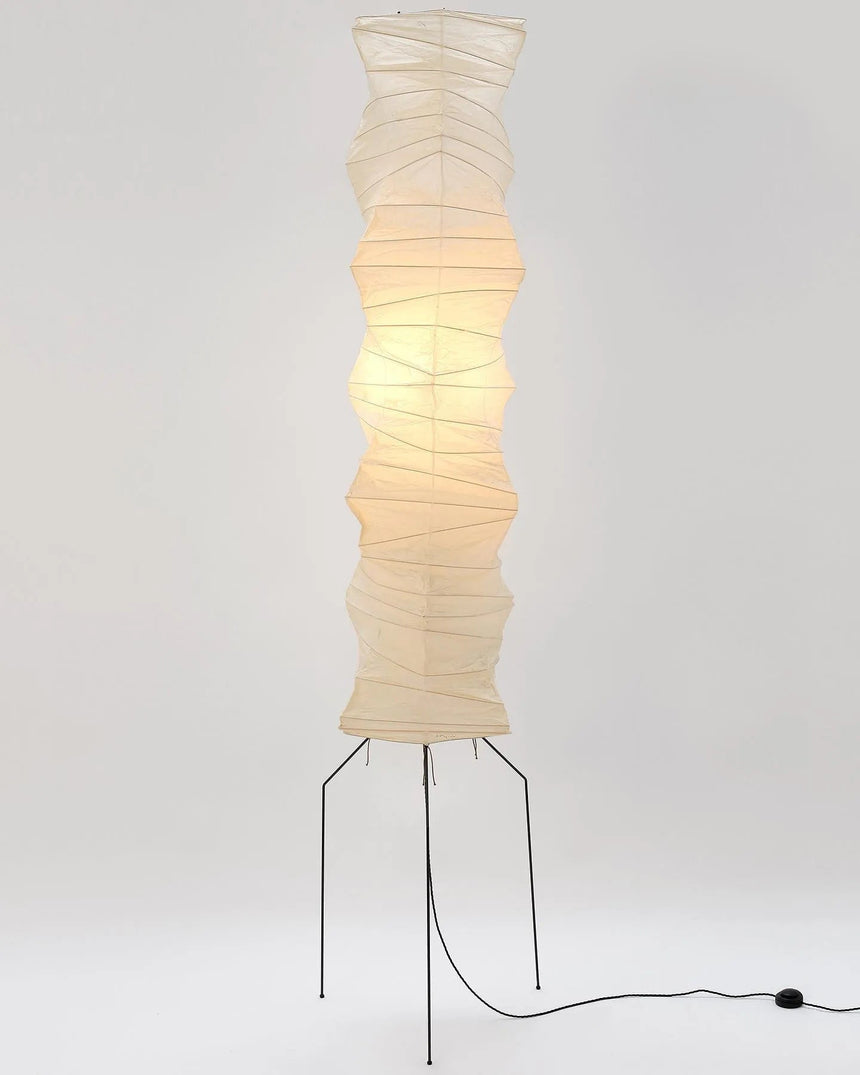 Kaze Rice Paper Floor Lamp - Japanese-Inspired Ambient Glow OpalDwell