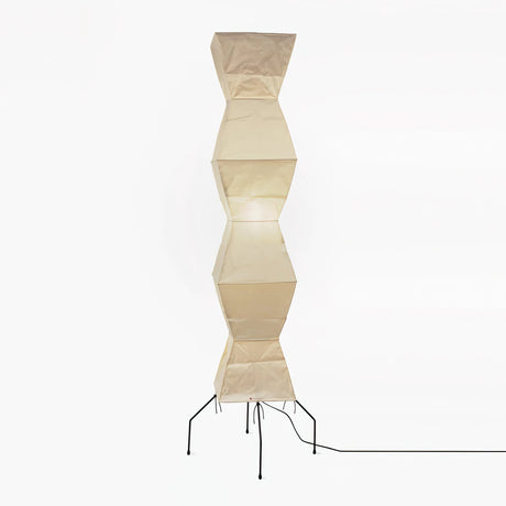 Kazumi Rice Paper Floor Lamp by OpalDwell Soft Ambient Glow OpalDwell