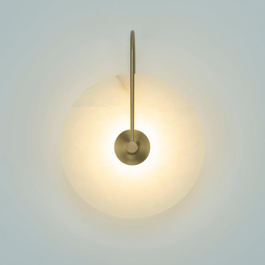 Alabaster Wall Light for Hallway Ambiance