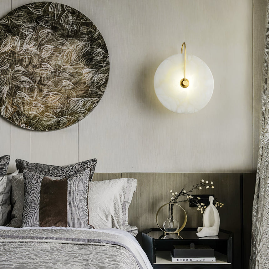 Alabaster Wall Light for Living Spaces