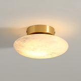 Oval Alabaster Wall Light for Hallway