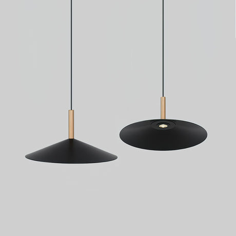 Metal Cone Pendant Light Bottom Angle Perspective - OpalDwell