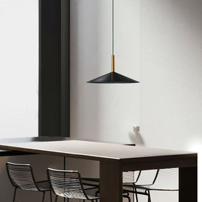Cone pendant light for modern living room spaces