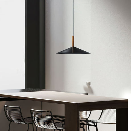 Cone pendant light for modern living room spaces