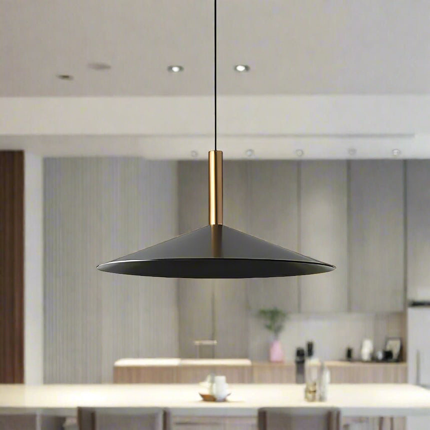 Pendant light illuminated warm glow