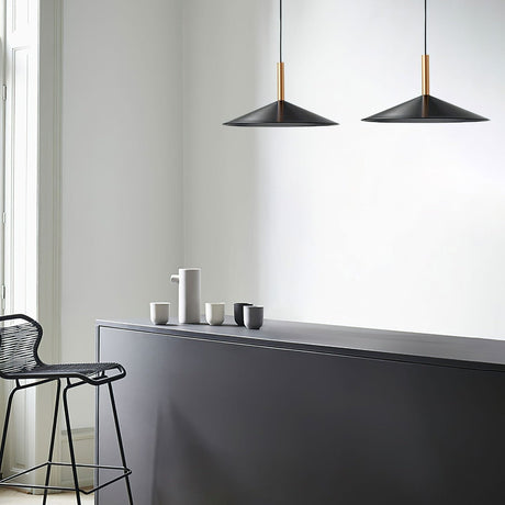 Cone pendant light for modern living room spaces