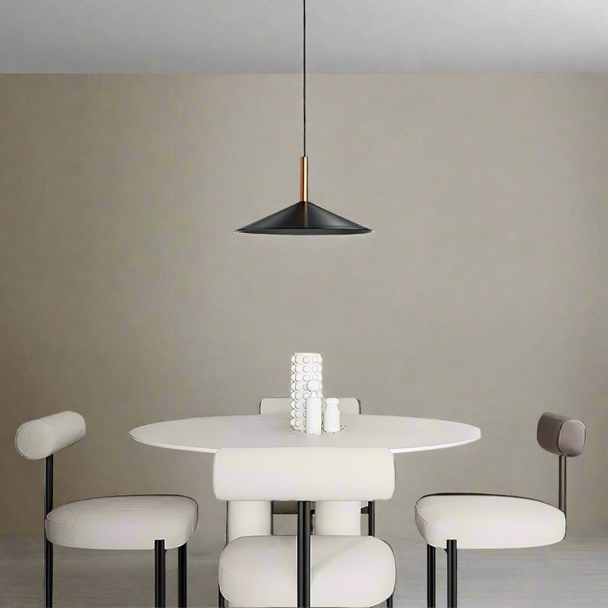 Cone shade ceiling light for dining table