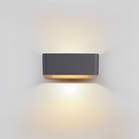 Black Wall Sconce for outdoor space – close-up view