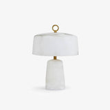 Alabaster Table Lamp Close-Up Texture View OpalDwell