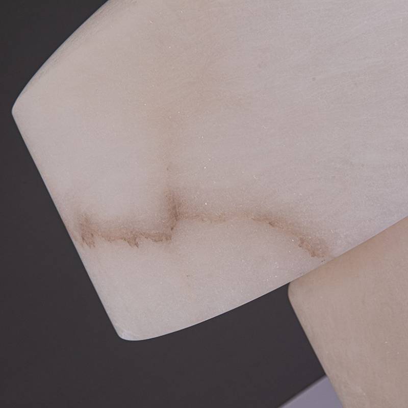 Alabaster Table Lamp Installed on Nightstand OpalDwell