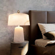 Alabaster Table Lamp for Modern Bedside Lighting OpalDwell