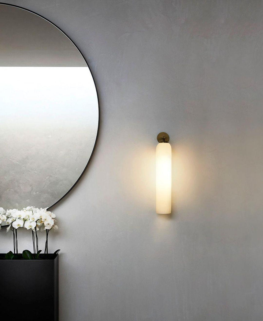LumaGlass Wall Sconce for Cozy Hallway Spaces