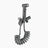 Handheld bidet spray faucet with angle valve control