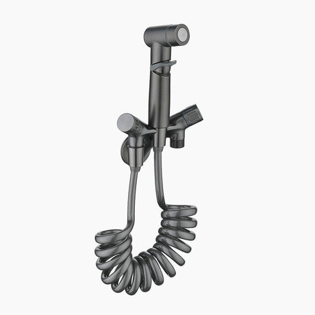 Handheld bidet spray faucet with angle valve control