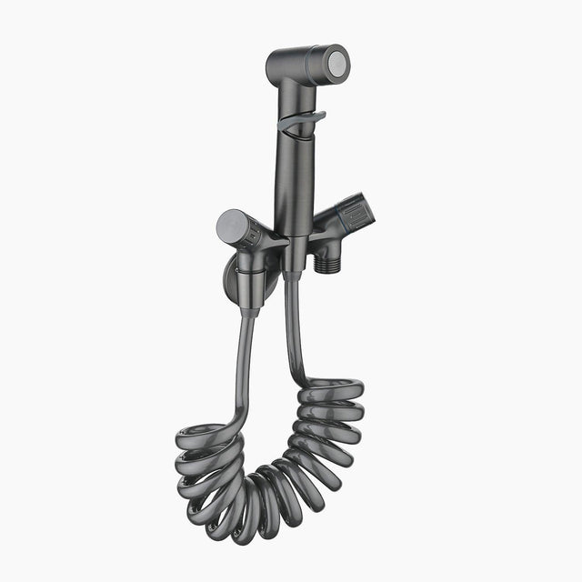 Handheld bidet spray faucet with angle valve control