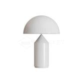White table lamp for reading nook accent