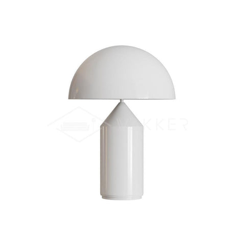 White table lamp for reading nook accent