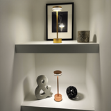 Table Lamp with Brushed Gold Metal Finish for Living Room | OroDwell