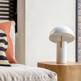 Glass Table Lamp with warm glow lighting – view 24 | OroDwell