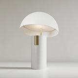 Glass Table Lamp with warm glow lighting | OroDwell