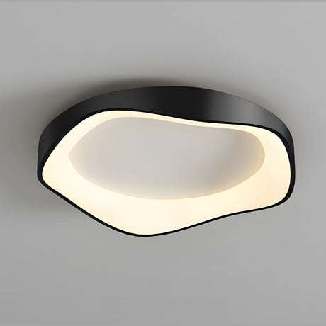 IncaGlow Black Iron Flush Mount Ceiling Light for Living Room